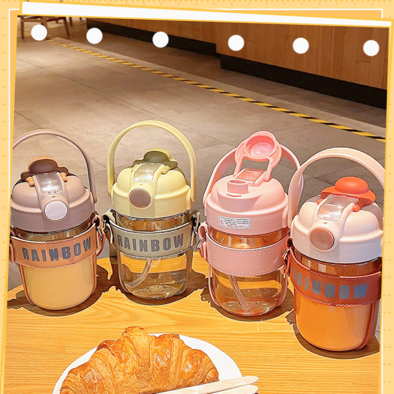 Large Capacity Portable Double Drinking Plastic Water Cup - 700ml