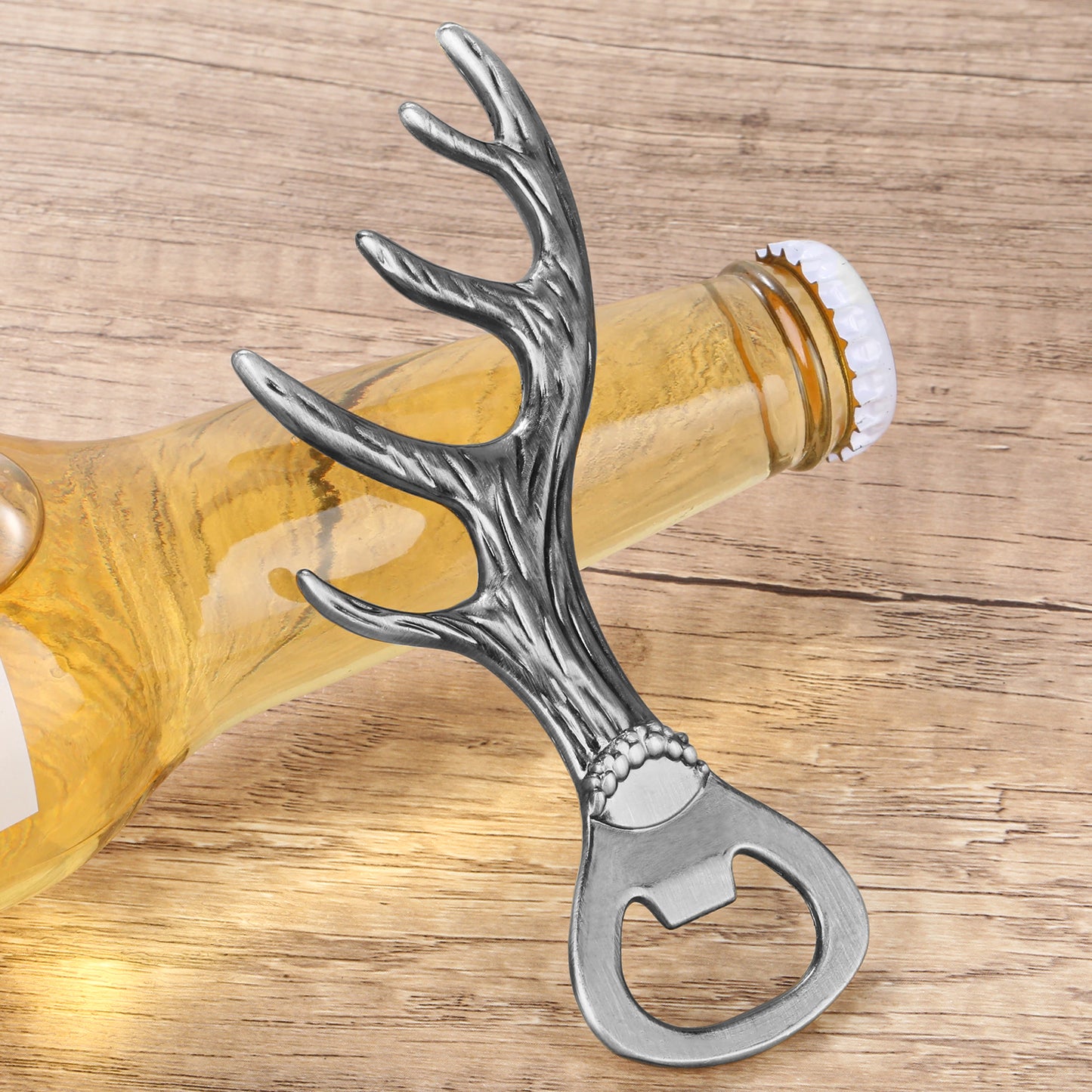 Deer Antler Bottle Opener - Zinc Alloy Kitchen Tool