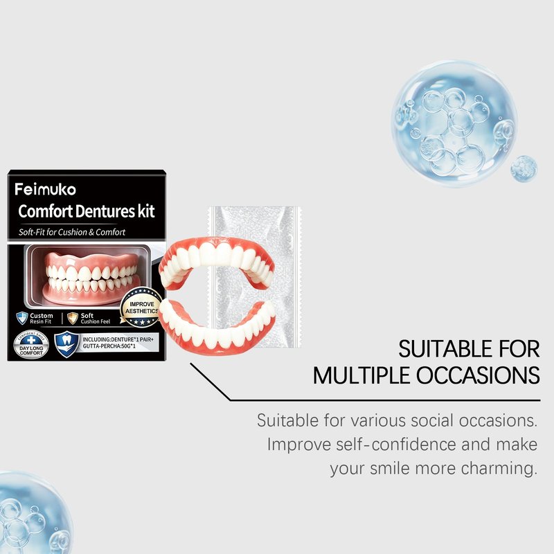 Comfortable Resin Denture Set