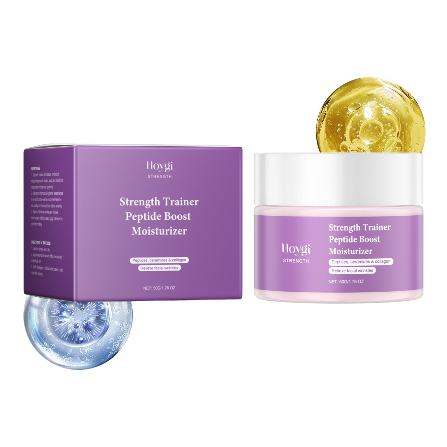 Hydrating Facial Moisturizer with Collagen & Hyaluronic Acid - 50g