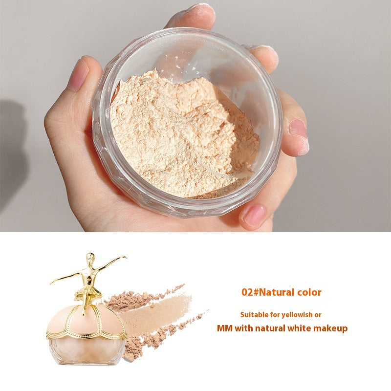Oil Control Invisible Face Powder Waterproof Makeup Fixer Natural & Cherry Blossom