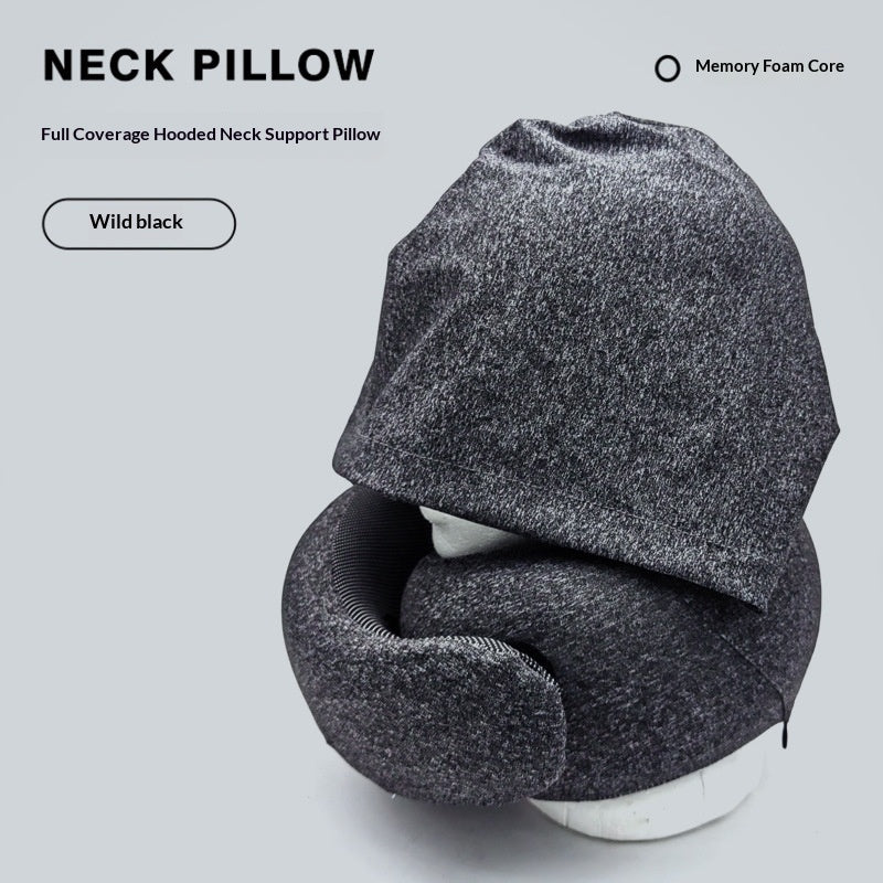 Travel Neck Pillow for Airplane, Car & Travel Comfort - Memory Foam Support