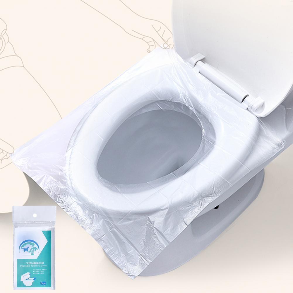 Toilet Seat Cushion Covers 10PCS Non-Slip Waterproof Paper Toilet Accessories