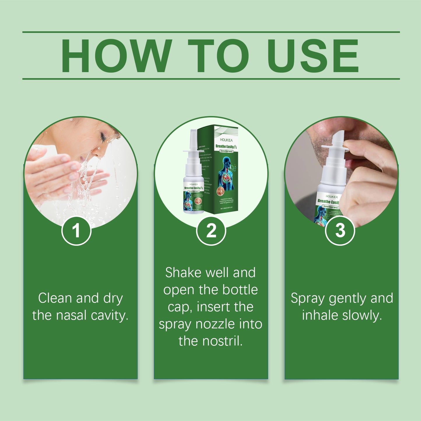 Herbal Nasal Spray - 20ml Soothing Nasal Cleansing Mist