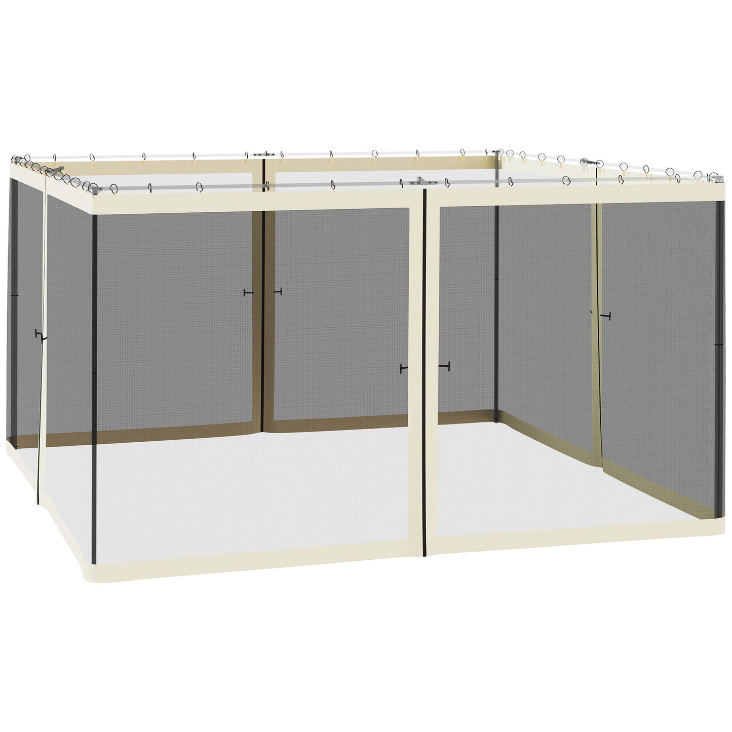 Replacement Mesh Netting for 12x12 Gazebos & Canopy Tents - Cream