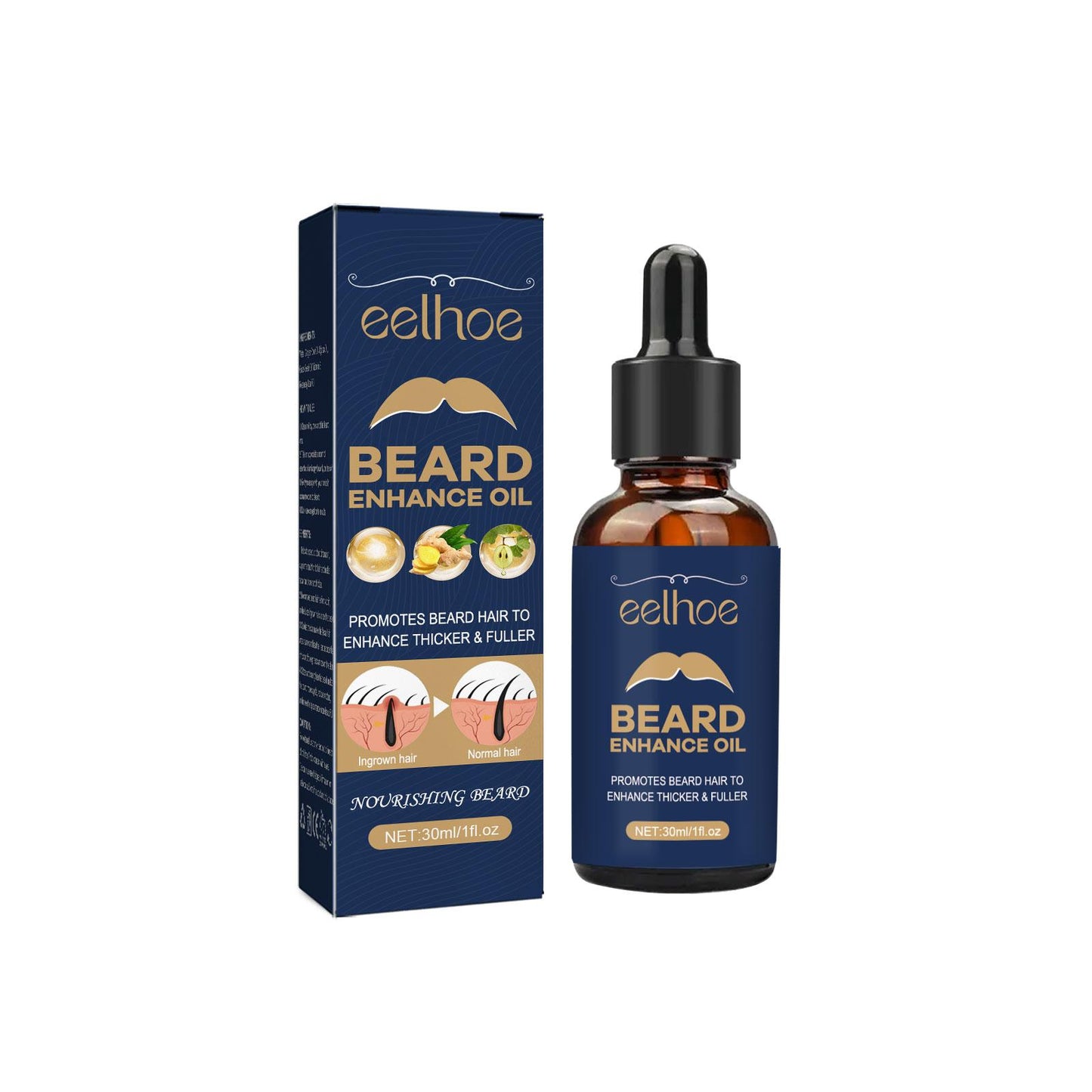 Beard Growth Oil - Moisturizing & Nourishing Serum for Men