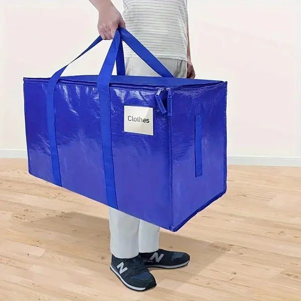 Large Mobile Bag With Zipper And Handle, Heavy-duty Storage Tote Box,