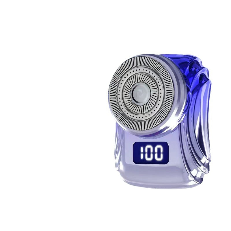 Rechargeable Portable Men Shaver with Washable Cutter Head - Travel Grooming