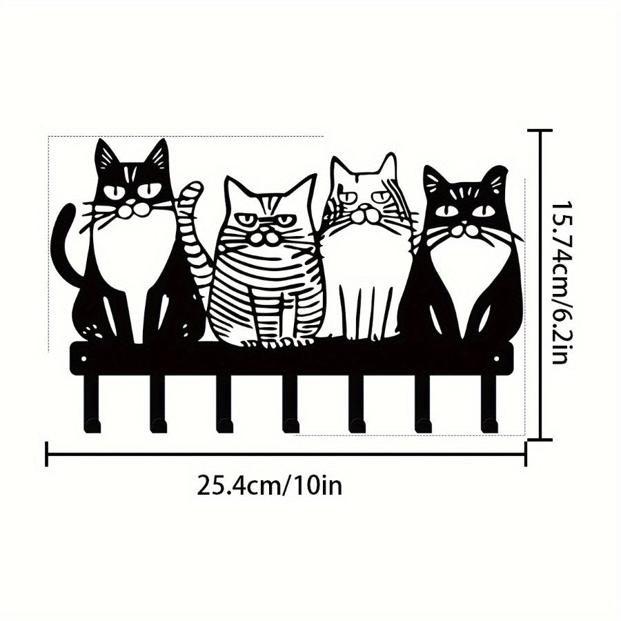 Cute Cat Wall Hooks - Adorable Kitty Decor for Farmhouse