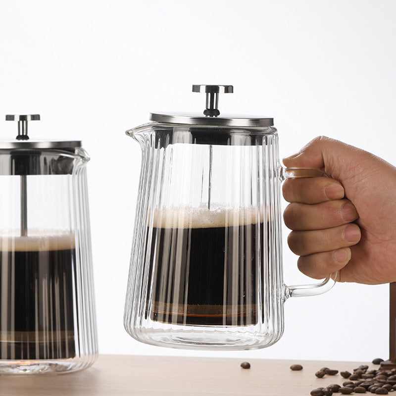 Double-Walled Heat-Resistant Glass French Press - 350ML, 650ML, 1000ML