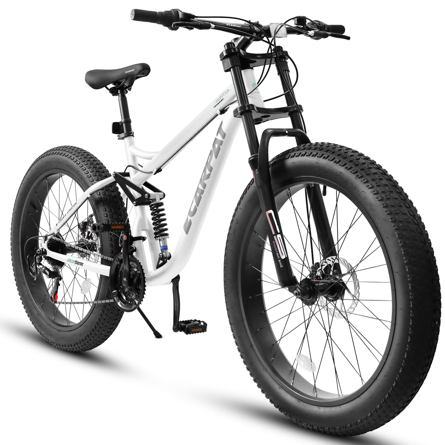 26-Inch Full-Suspension Mountain Bike with 21 Speeds & Disc Brakes