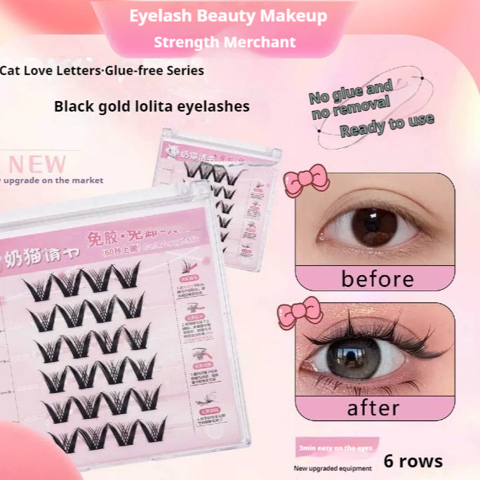 Self-Adhesive False Eyelashes - High-Quality Soft Eye Makeup Lashes