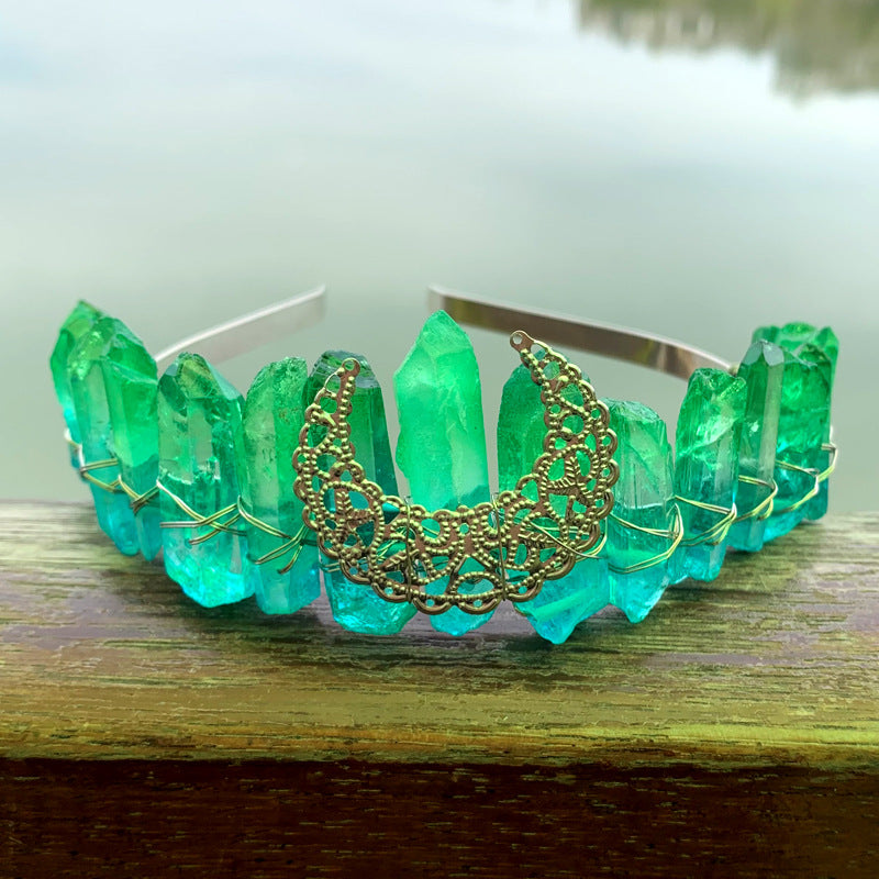 Crystal Rainbow Crown Hair Band