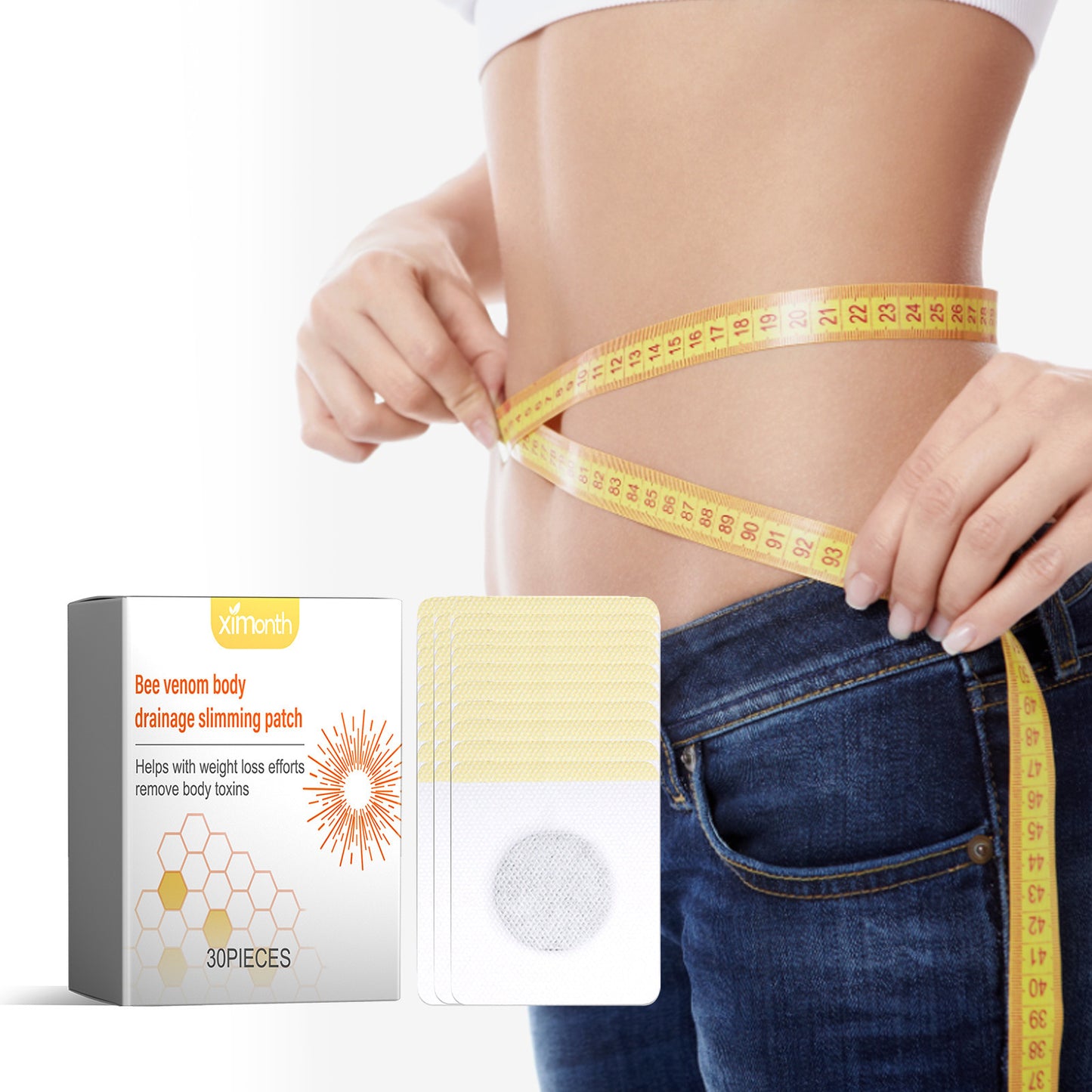 Bee Venom Lymphatic Body Sculpting Patches - Natural Herbal Shaping Care