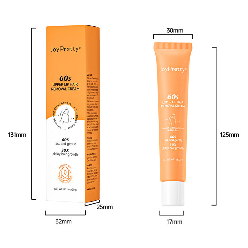 Men and Women Lip Hair Removal Cream - Gentle Facial Depilatory 20g