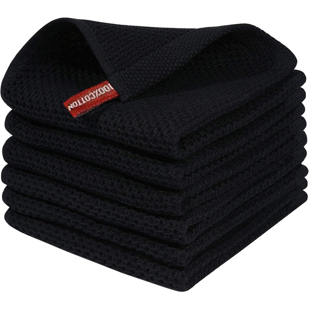Cotton Honeycomb Dishcloths - Absorbent Thickened Kitchen Cleaning Cloths Set