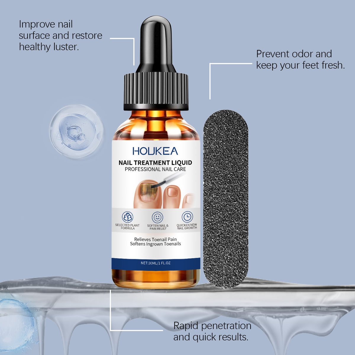 Gentle Moisturizing Repair Glossy Care Bright Soft Nail Face Nutrient