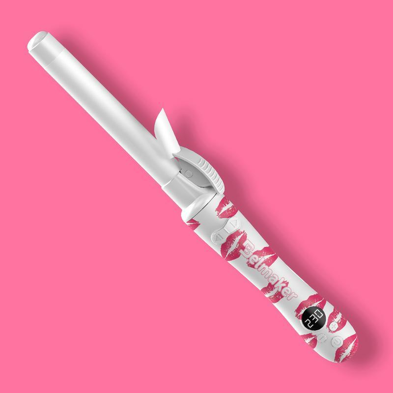 Rotating Ceramic Curling Iron - 1-Inch Barrel with Auto Shut-Off