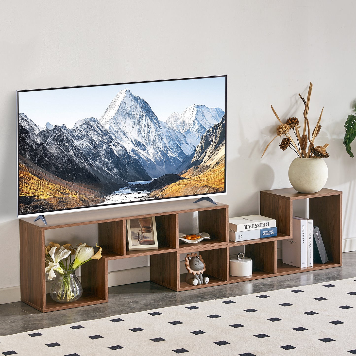 2 Pieces Cube TV Stand,Free Combination Gaming Entertainment Center