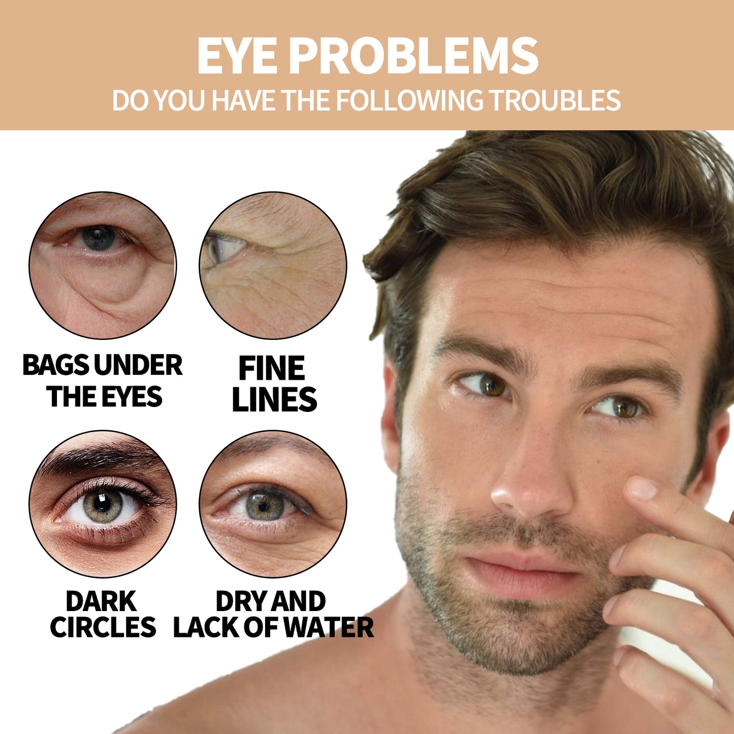 Men's Hydrating Eye Roller - Dark Circle & Fine Line Treatment