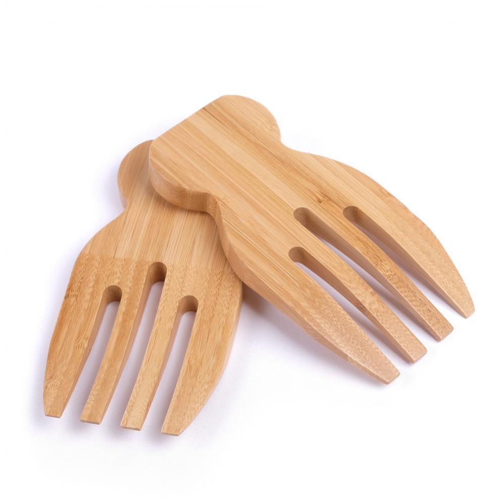 Minimalist Bamboo Salad Mixer Tool for Kitchen, 1 Piece