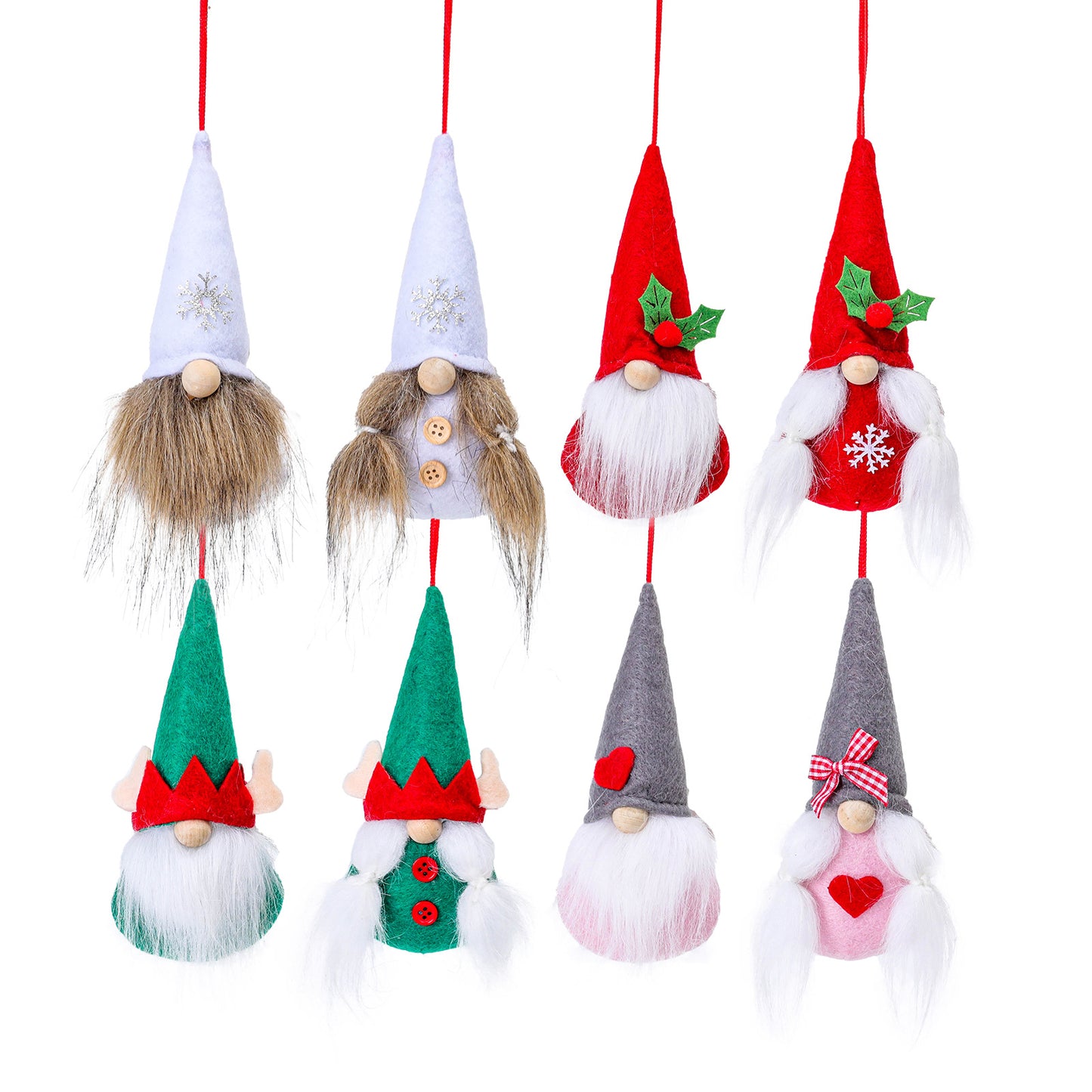 Christmas Faceless Doll Pendant Set - Holiday Home & Party Decor