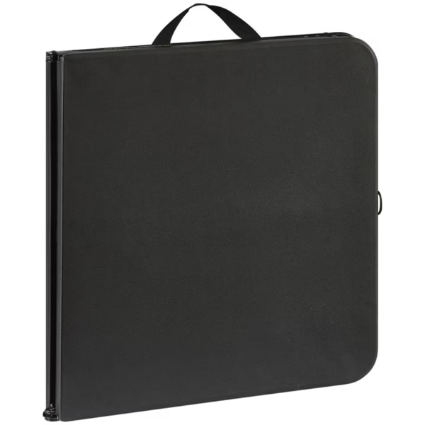 40-Inch Adjustable Height Folding Table - Rich Black