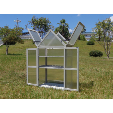 Mini Greenhouse Kit - Outdoor Plant Stand with Adjustable Shelves