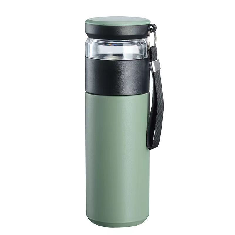 Vacuum Tea Water Separator Cup - Portable Insulated Drinkware for Office & Travel