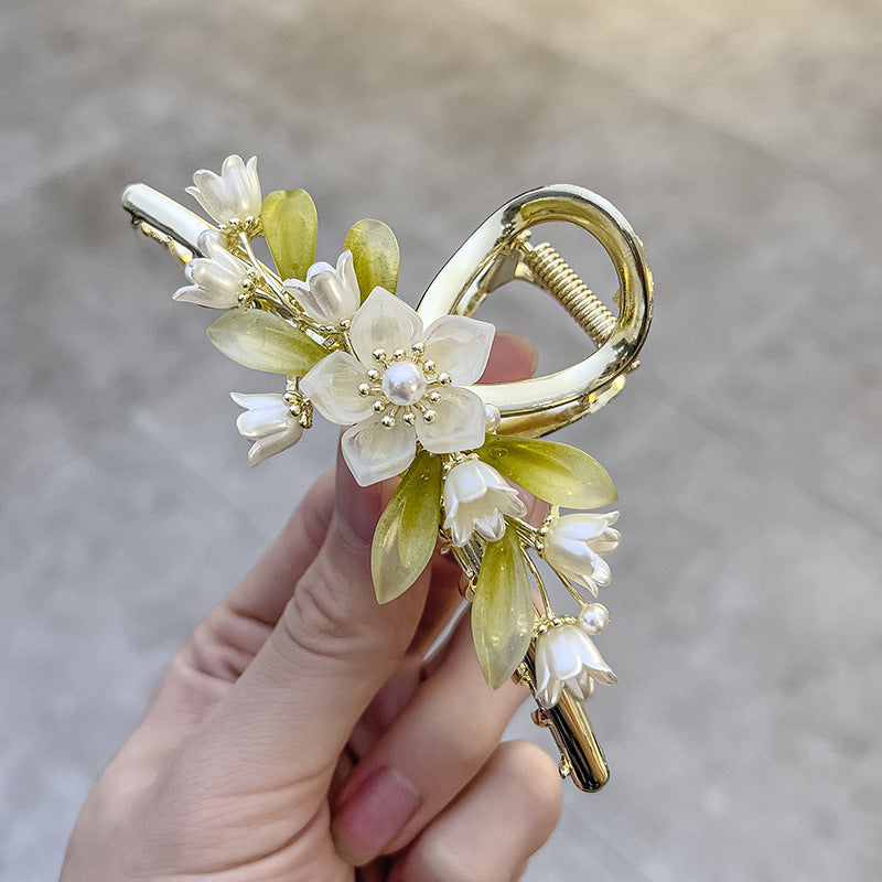 Lily Retro Metal Hairpin - Antique Flower Style