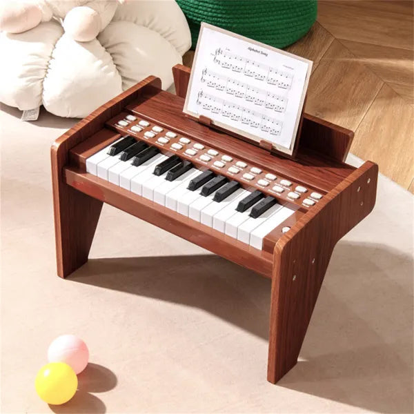 Mini Digital Piano for Kids - 25 Keys with Lighted Teaching Mode