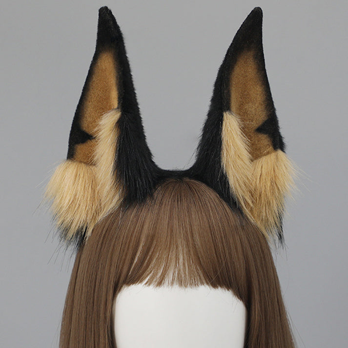 Mr. Dobbin Dog Ear Headband - Adjustable Wool Headpiece