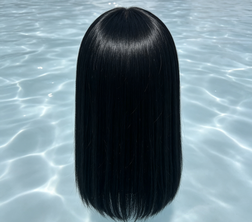 Human Hair Wigs 18 Inch Full Head Set Short Long Wavy Curly Customizable Color