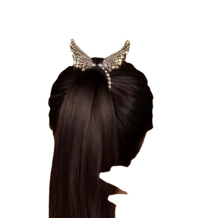 Silver Zircon Hair Clip - Micro Diamond Style, Hair Accessories