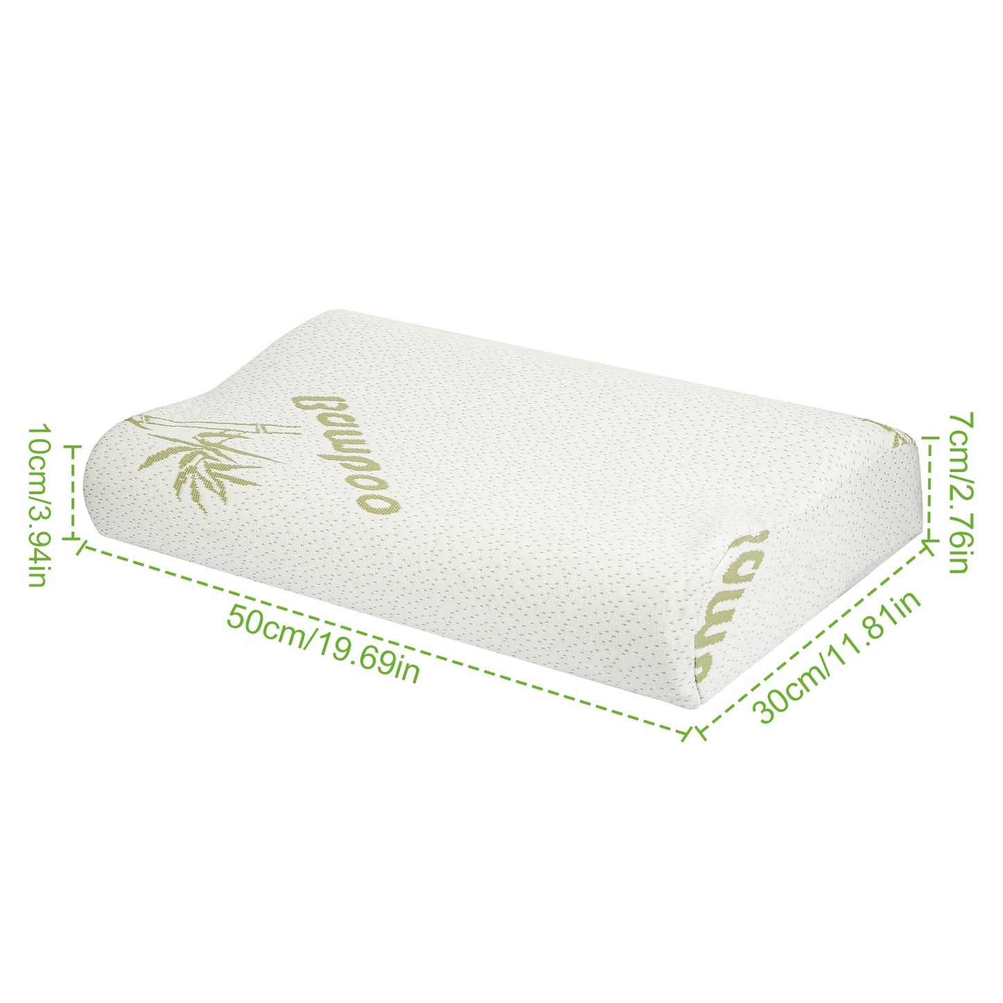 Bamboo Memory Foam Neck Support Pillow - Ergonomic Design