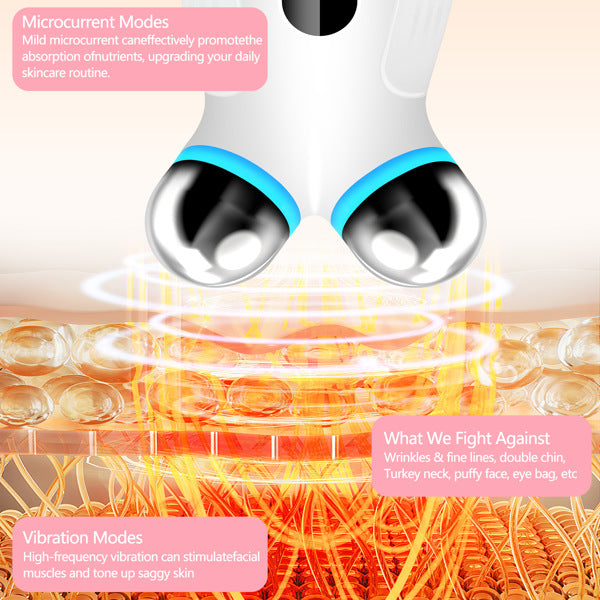 Microcurrent Facial Toning Device - Anti-Aging Face Lift & Contouring Tool