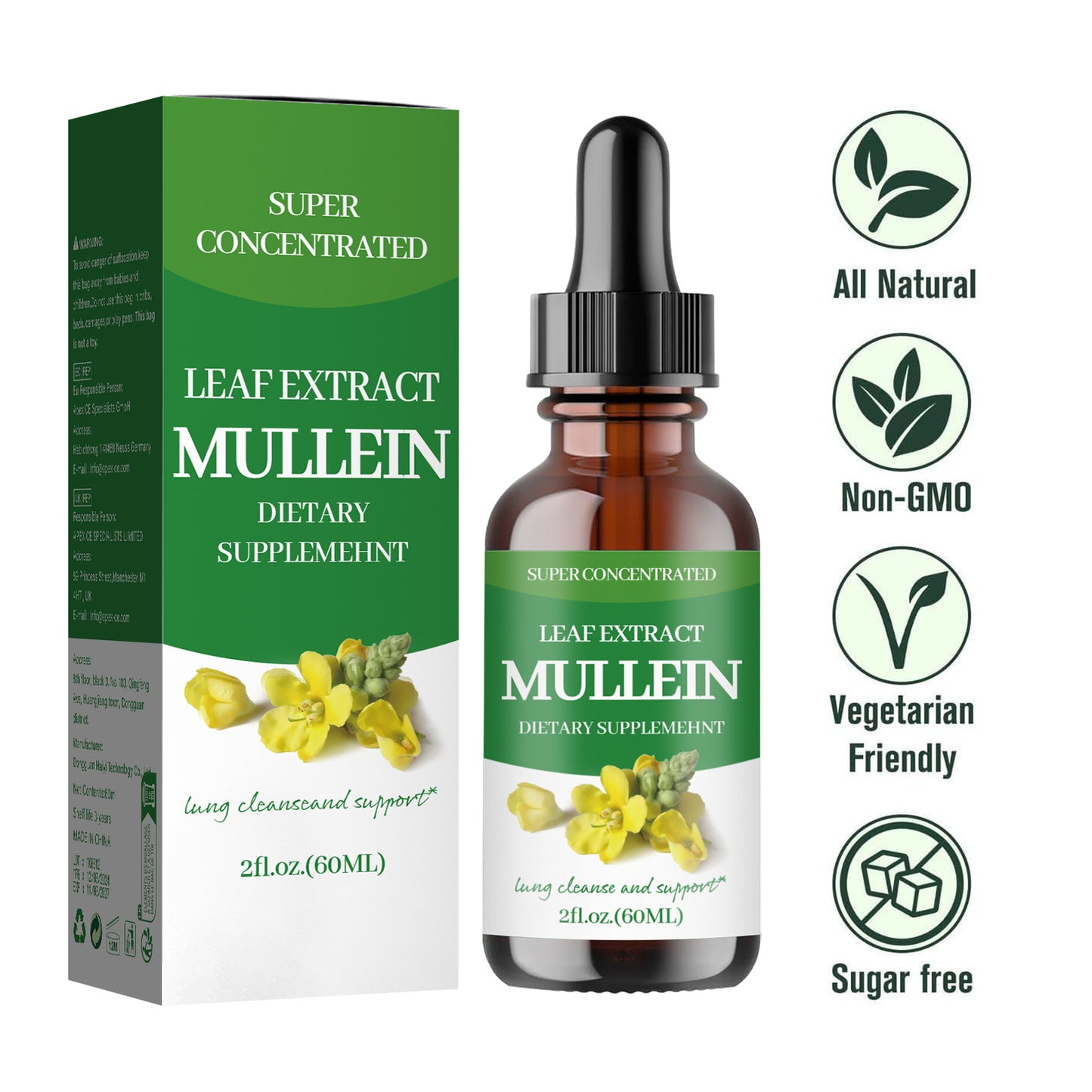 Amino Acid Microelement Dietary Drops Supplement - 60ml, Human Body Support