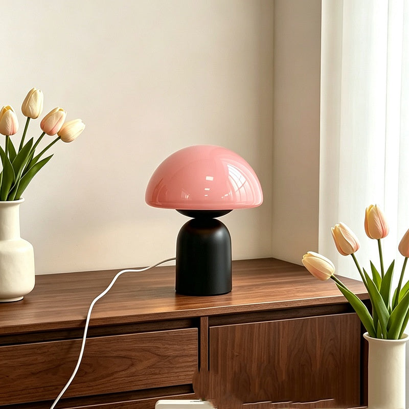 Cream Toned Bedside Table Lamp - Stylish Bedroom Lighting