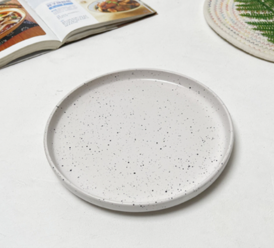 8-Inch Ceramic Plate Set for Kitchen Storage - Multiple Styles