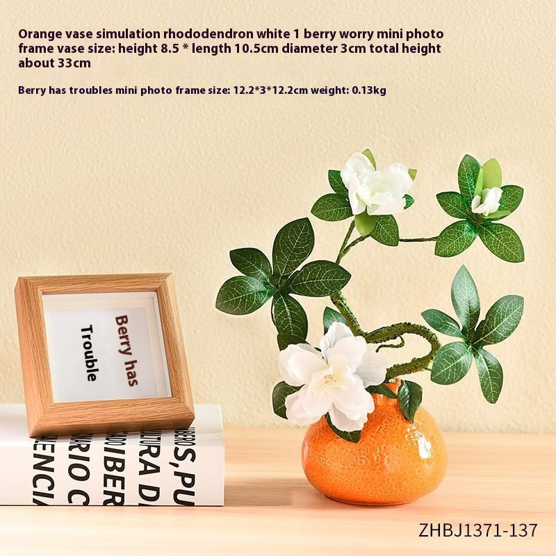 Small Ceramic Vase for Home Decor and Flower Arrangements