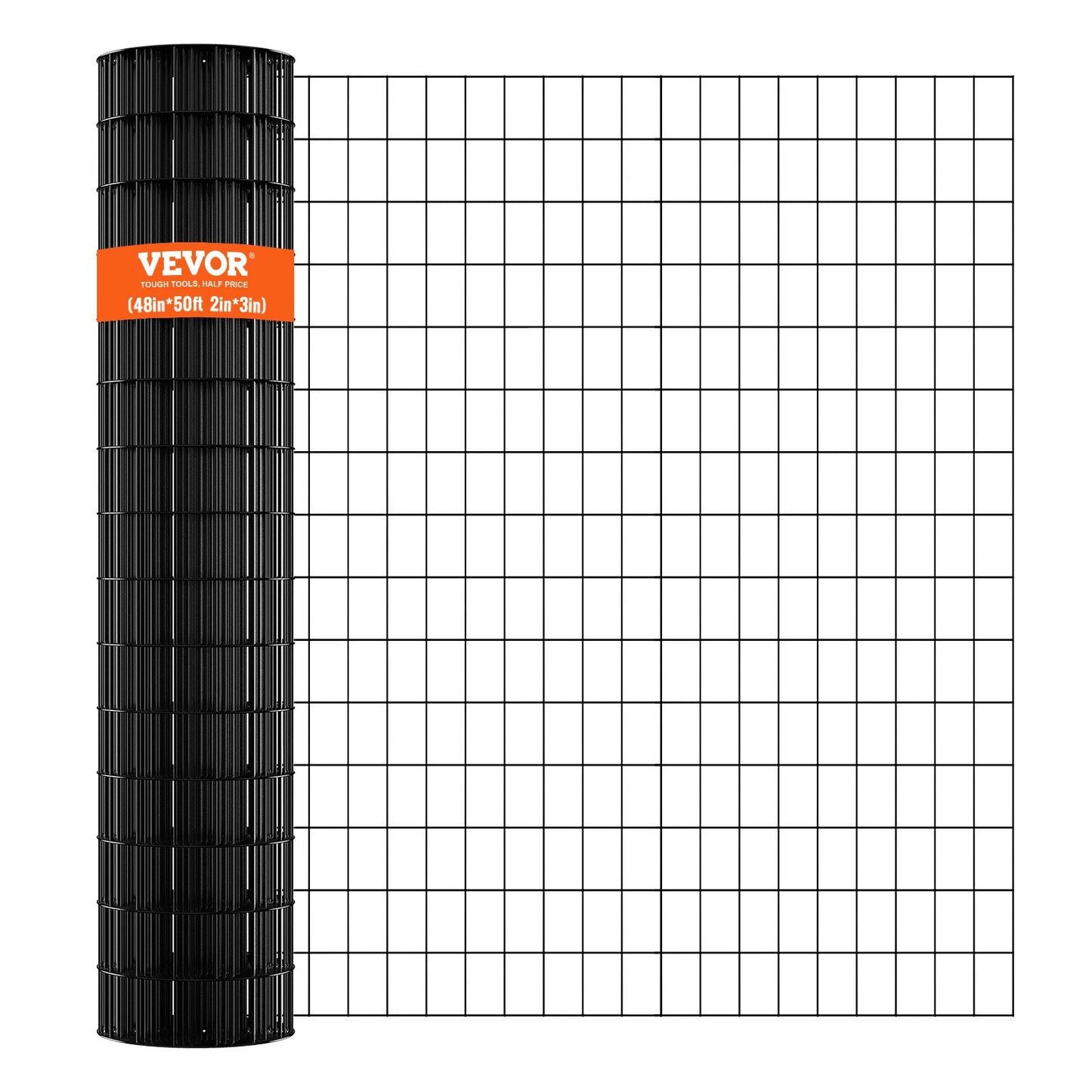 Galvanized Wire Mesh Roll 48x50ft Chicken & Poultry Fencing Black 16G