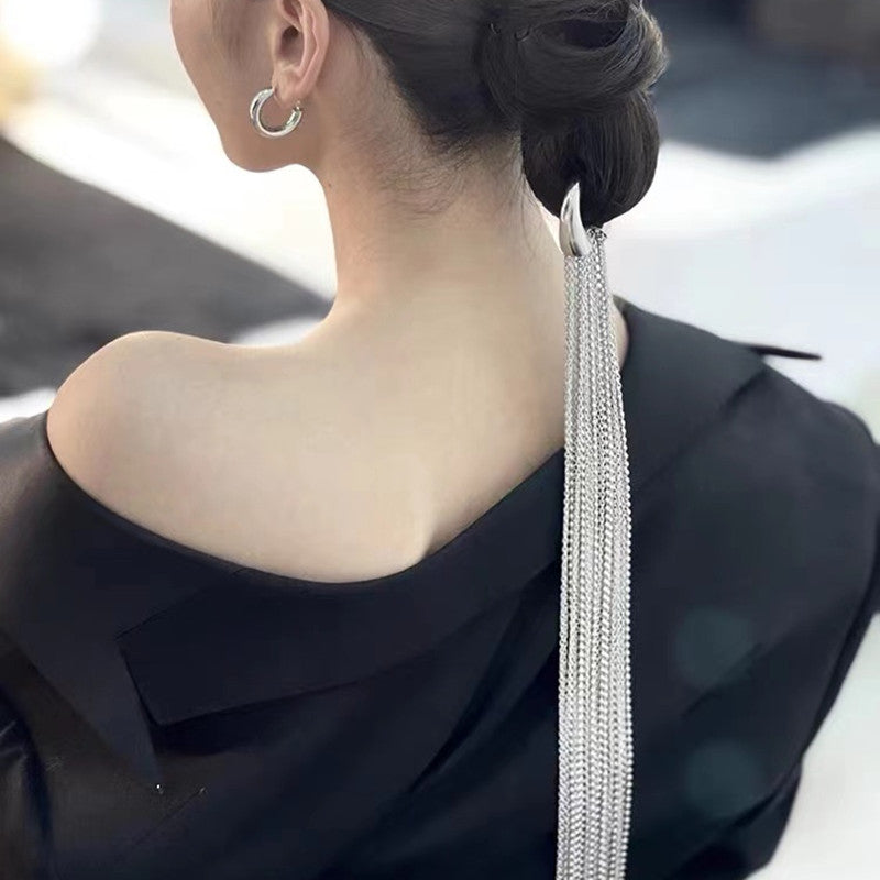 Tassel Chain Headband - Women's Fashion