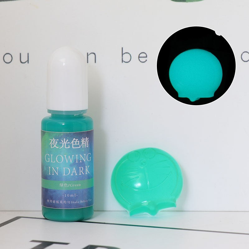 Luminous Resin Pigment for UV & Dark Glow Crafts - 20 Colors, 10ml