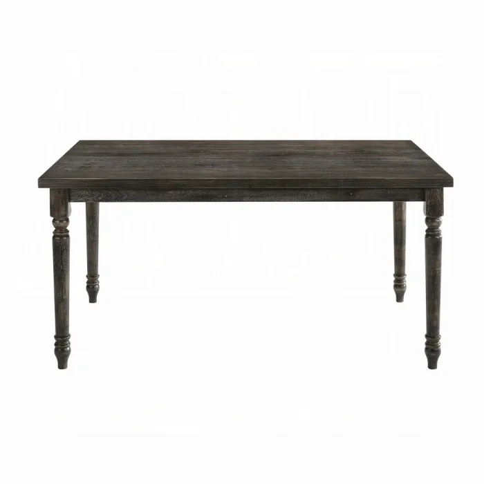 Weathered Grey Rectangular Dining Table - Seats 6