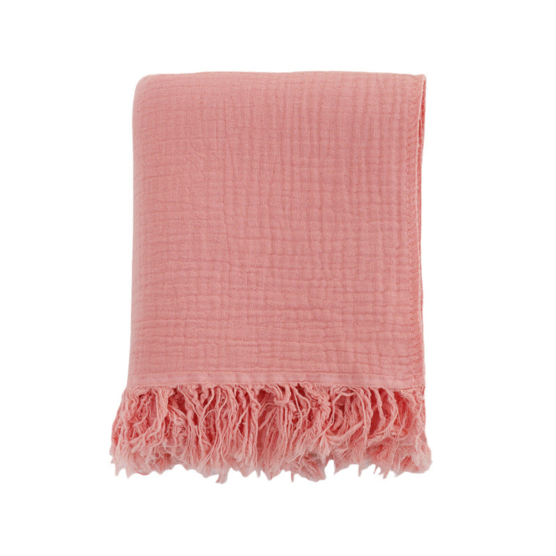 High-Density Cotton Gauze Baby Bath Towel 100x130cm - Soft & Absorbent