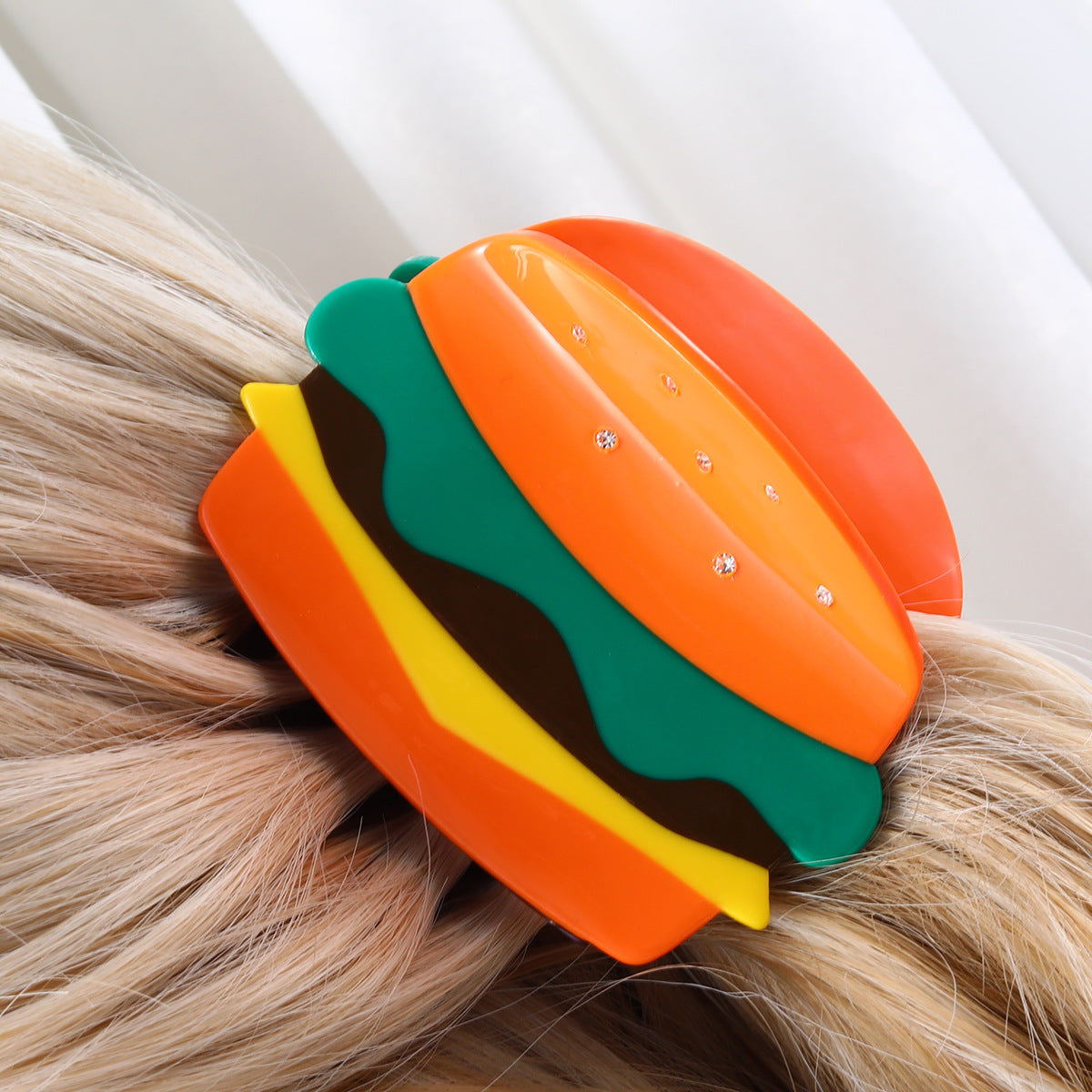 Hamburger Ice Cream Acetate Hairpin