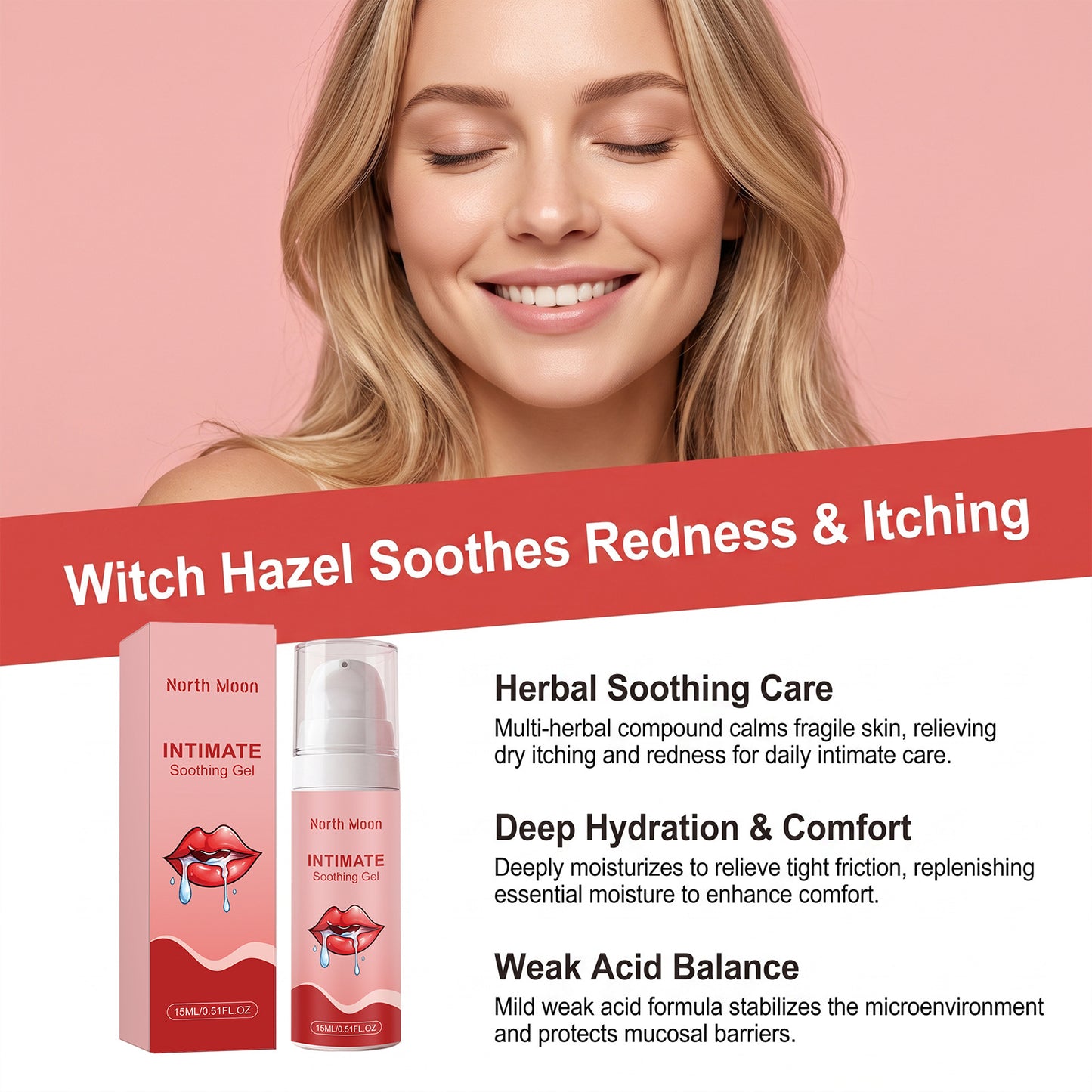 Intimate Soothing Gel - 15ml Feminine Personal Care Hydrating Gel