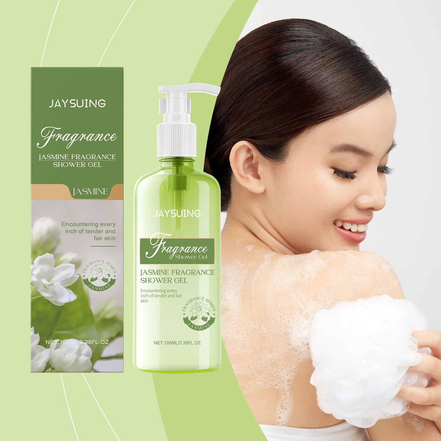 Jasmine Scented Body Wash - 100ml Moisturizing Shower Gel for Daily Cleansing
