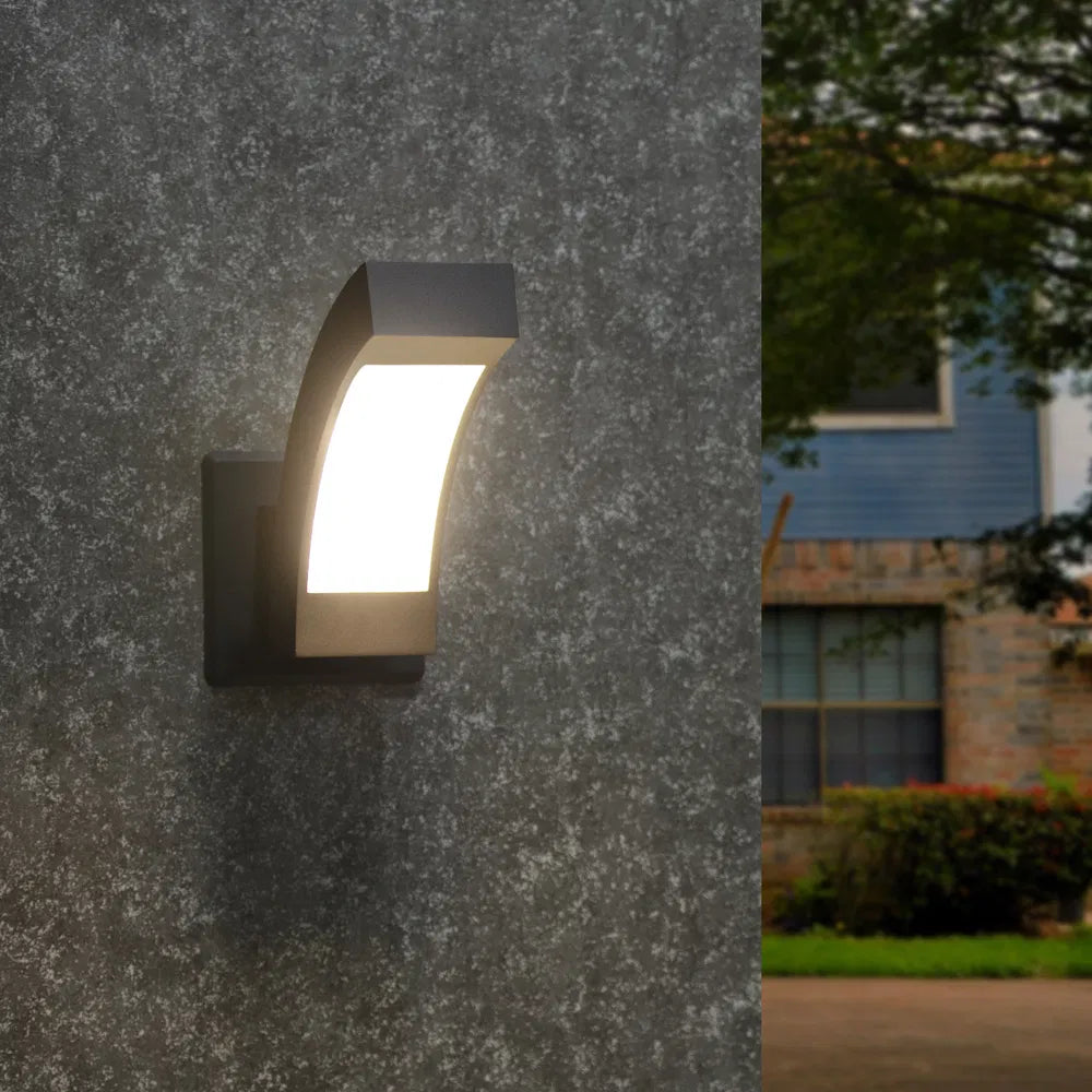 Outdoor Wall Light Fixture Modern LED Sconce Waterproof Aluminum Porch Lighting