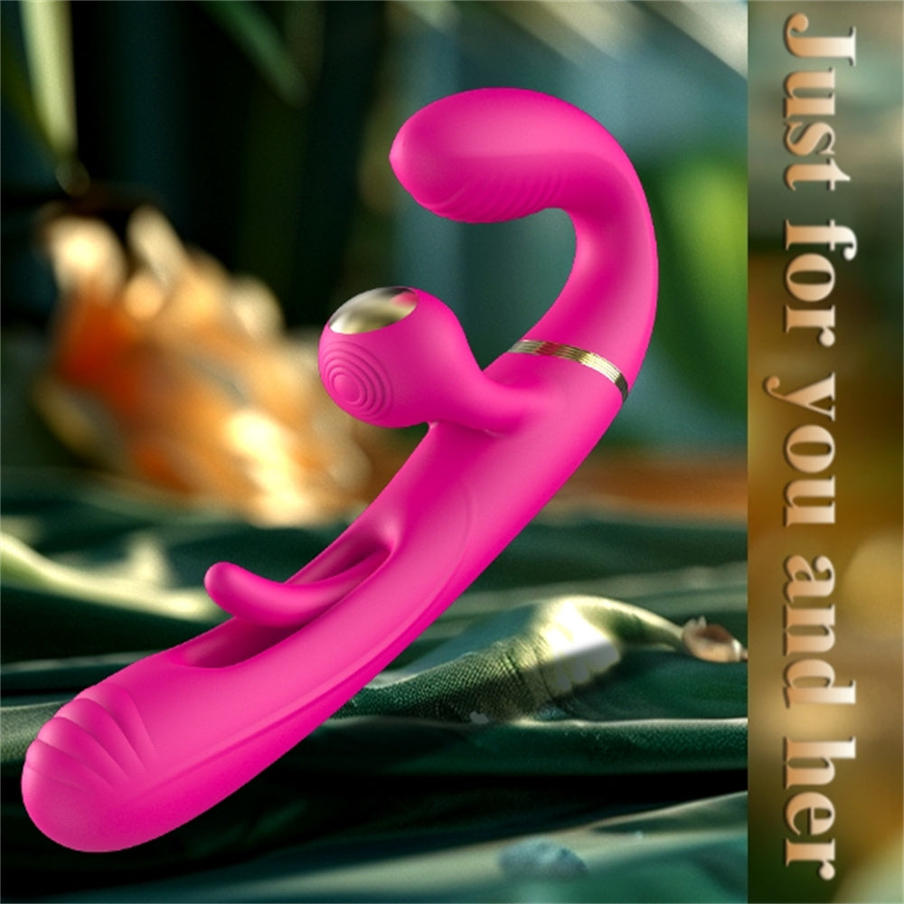 G-Spot Vibrator with 10 Flapping & 10 Vibrating Modes - Rose